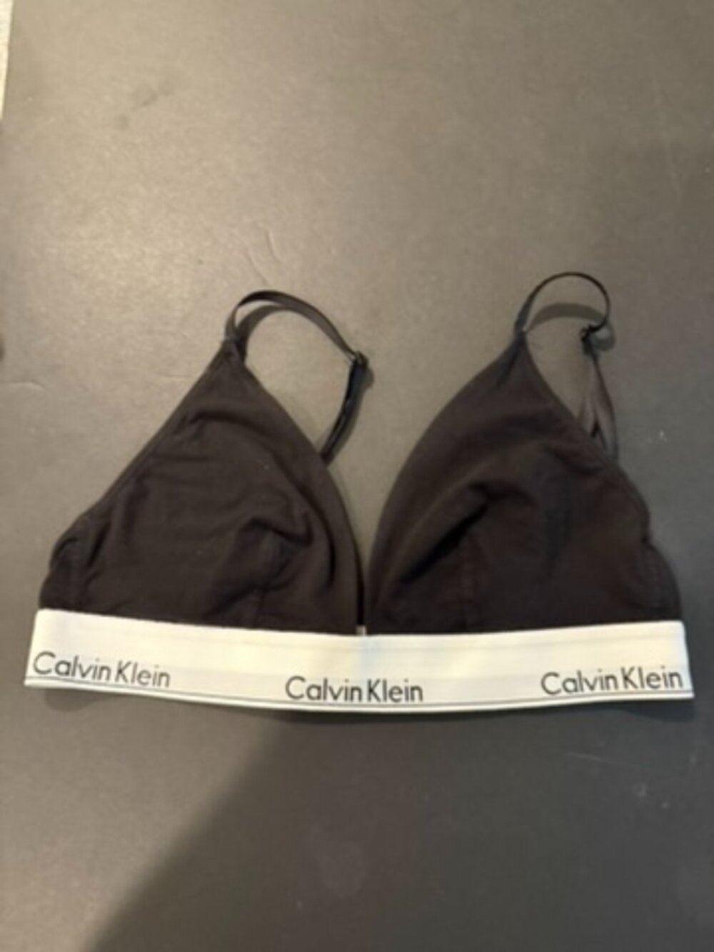Calvin Klein Black Triangle Bralette Size L